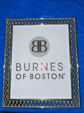 Burnes of Boston silver metal cut-out frame for 8 x 10 photo